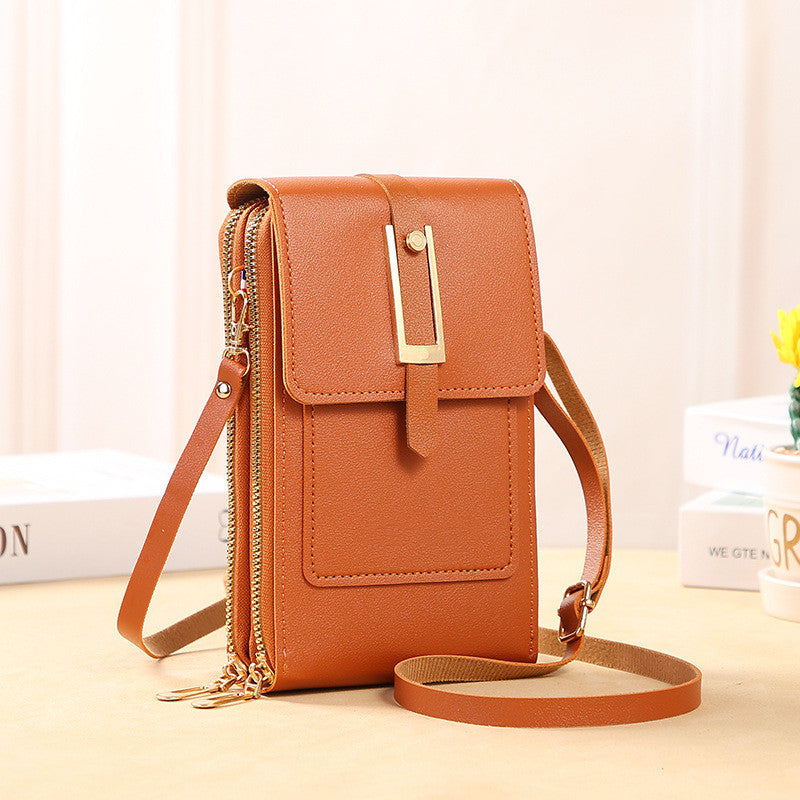 Women's Crossbody Shoulder Bag Transparent Multifunctional Touch Screen Phone Bag