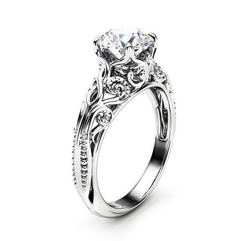 Zircon jewelry ladies wedding ring