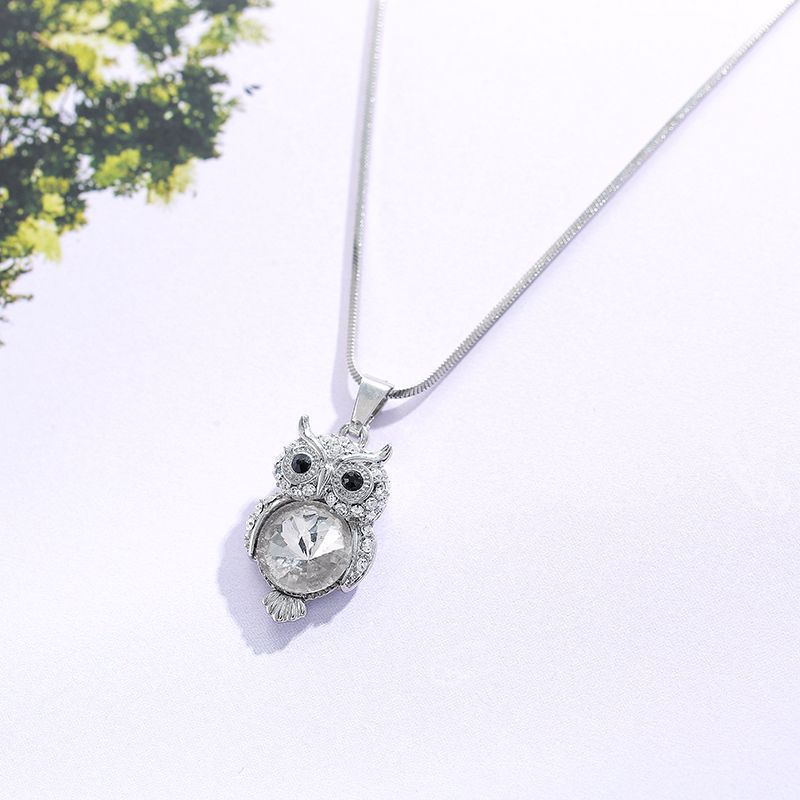 Korean Fashion Owl Pendant Necklace