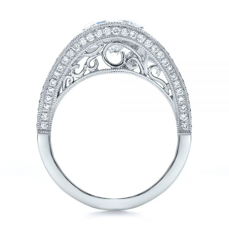 Simulation Diamond Wedding Ring