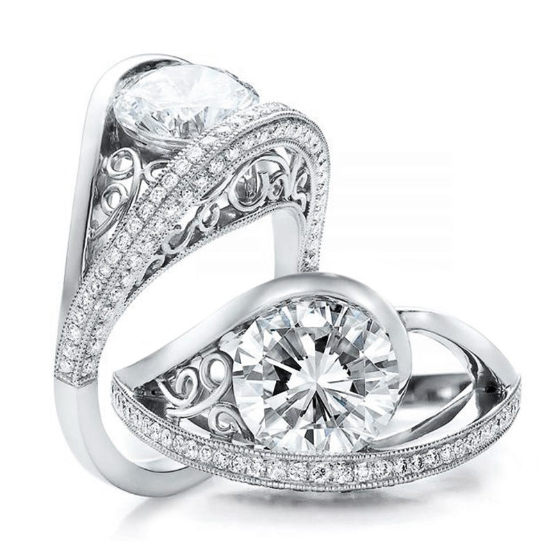 Simulation Diamond Wedding Ring