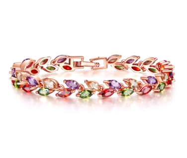 Bracelet Bracelet Jewelry Fashion Colorful Crystal Willow Bracelet Copper Zircon Bracelet