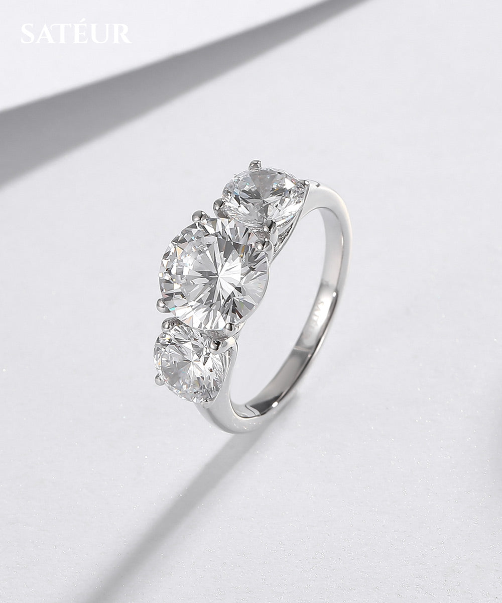 Korean-style jewelry claw-set zircon wedding ring ladies ring