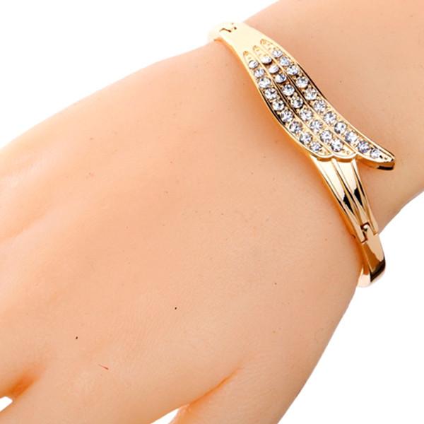 Bracelet Jewelry Boutique Temperament Fashion Bracelet Full Diamond Bracelet Angel Wing Bracelet