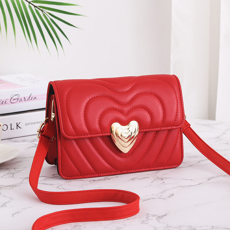 Women Shoulder Bags With Love Lock Design Fashion Crossbody Bags