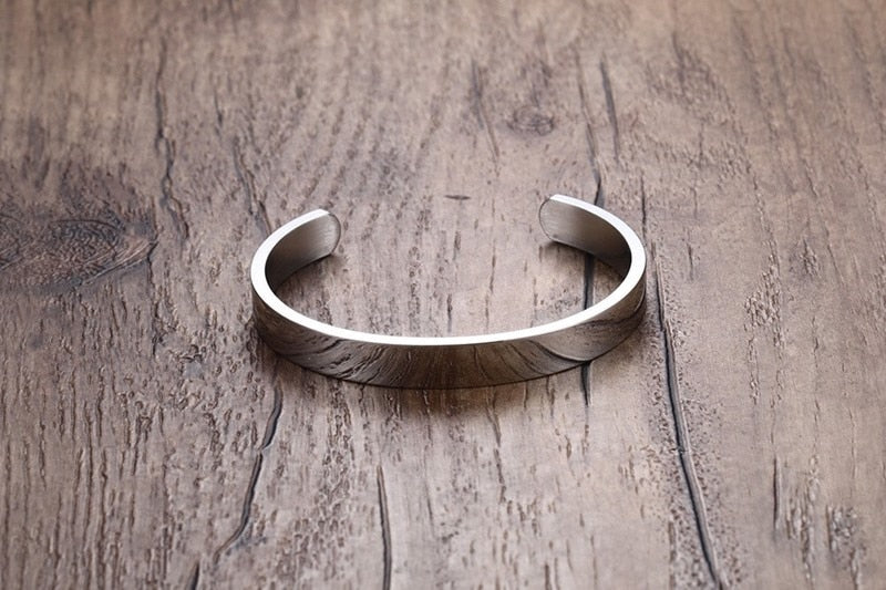 Smooth stainless steel bracelet C-shaped  bracelet jewelry