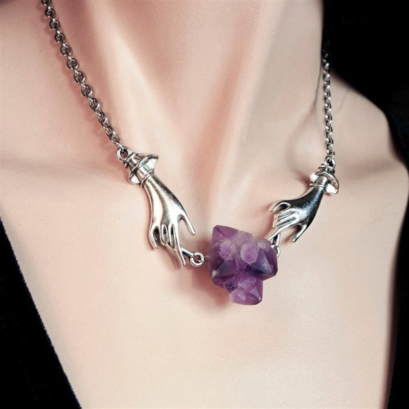 Personalized Design Amethyst Necklace Jewelry