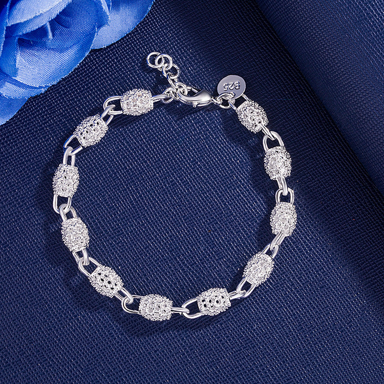 Silver jewelry fashion bracelet