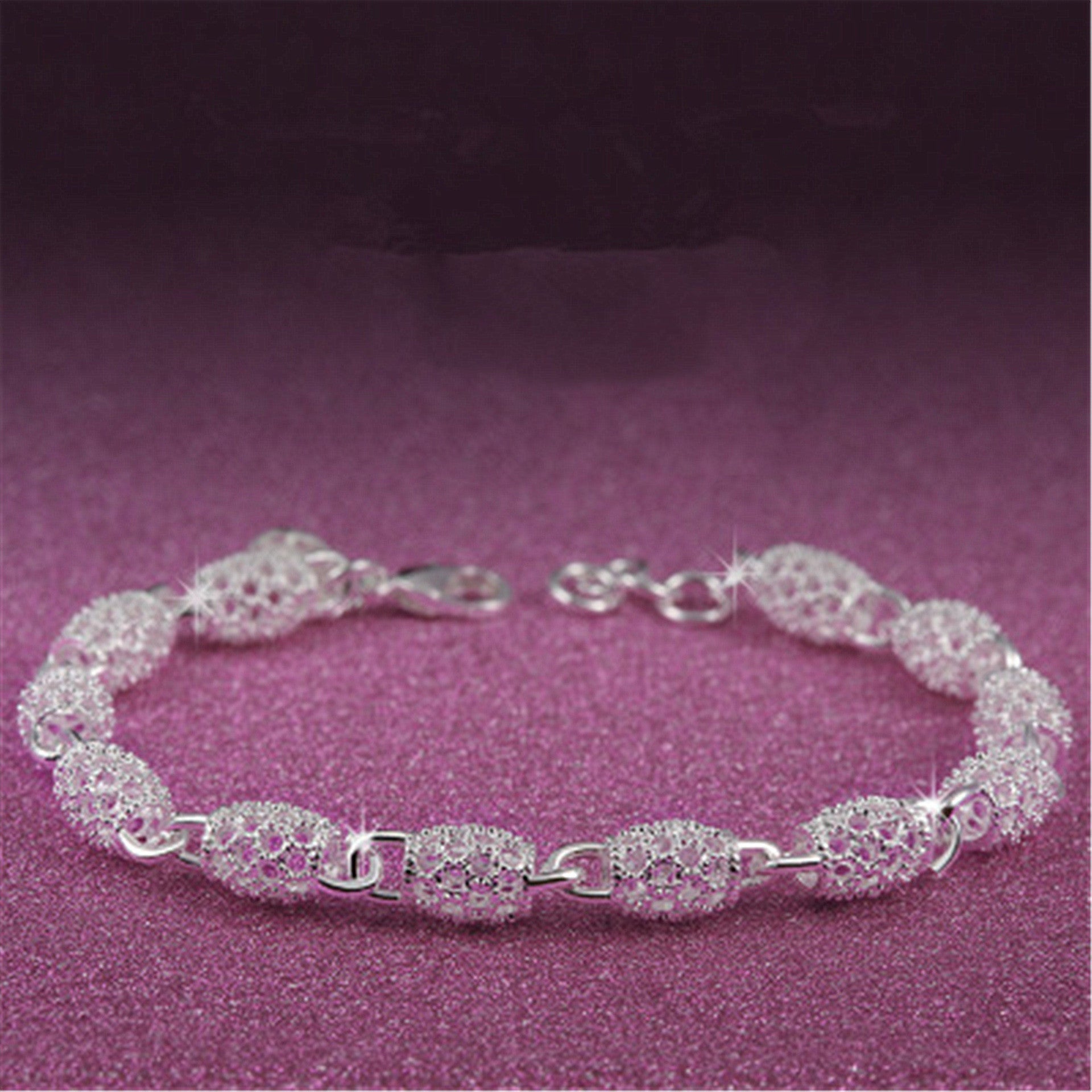 Silver jewelry fashion bracelet