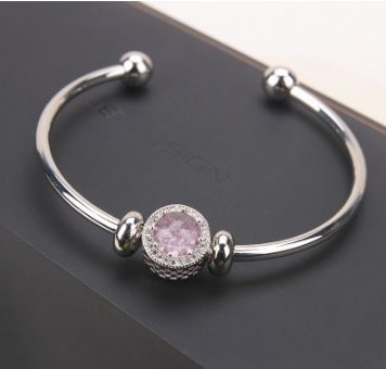 Fashion temperament sterling silver bracelet, S925 silver bracelet, simple student hand jewelry,silver jewelry