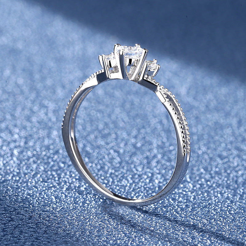 Moissanite Ring Wedding Ring Temperament Ring