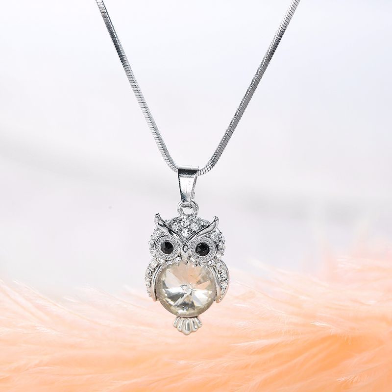 Korean Fashion Owl Pendant Necklace