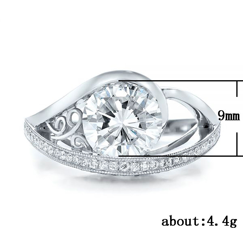 Simulation Diamond Wedding Ring