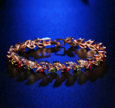 Bracelet Bracelet Jewelry Fashion Colorful Crystal Willow Bracelet Copper Zircon Bracelet