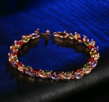 Bracelet Bracelet Jewelry Fashion Colorful Crystal Willow Bracelet Copper Zircon Bracelet