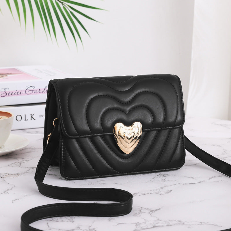 Women Shoulder Bags With Love Lock Design Fashion Crossbody Bags