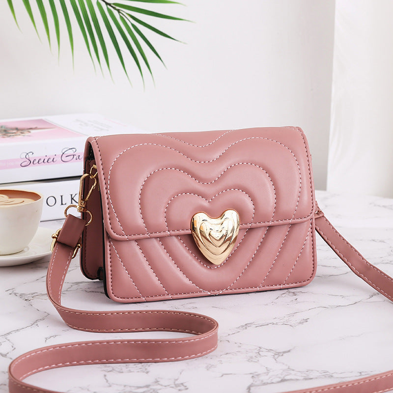 Women Shoulder Bags With Love Lock Design Fashion Crossbody Bags