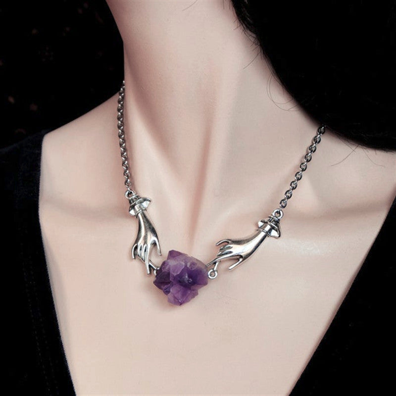 Personalized Design Amethyst Necklace Jewelry