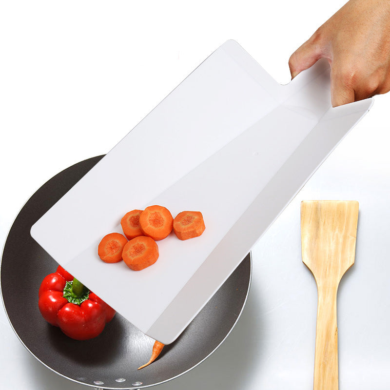 Creative Plastic Chopping Board Kitchen Gadget Foldable Plastic Cutting Practical Shovel Shaped Cutting Board