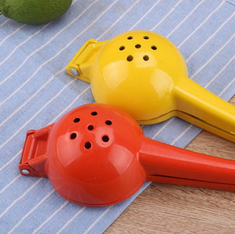 Kitchen Gadgets Colored Handle Manual Lemon Press Plastic Fruit Juicer