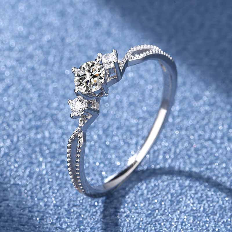 Moissanite Ring Wedding Ring Temperament Ring