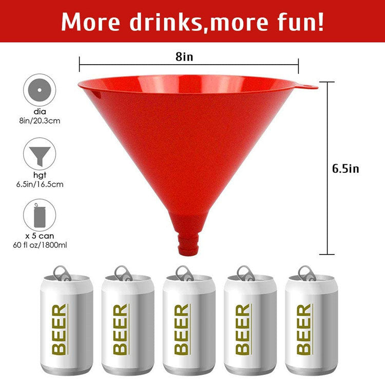 Party Bar Birthday Carnival Beer Funnel Double Tube